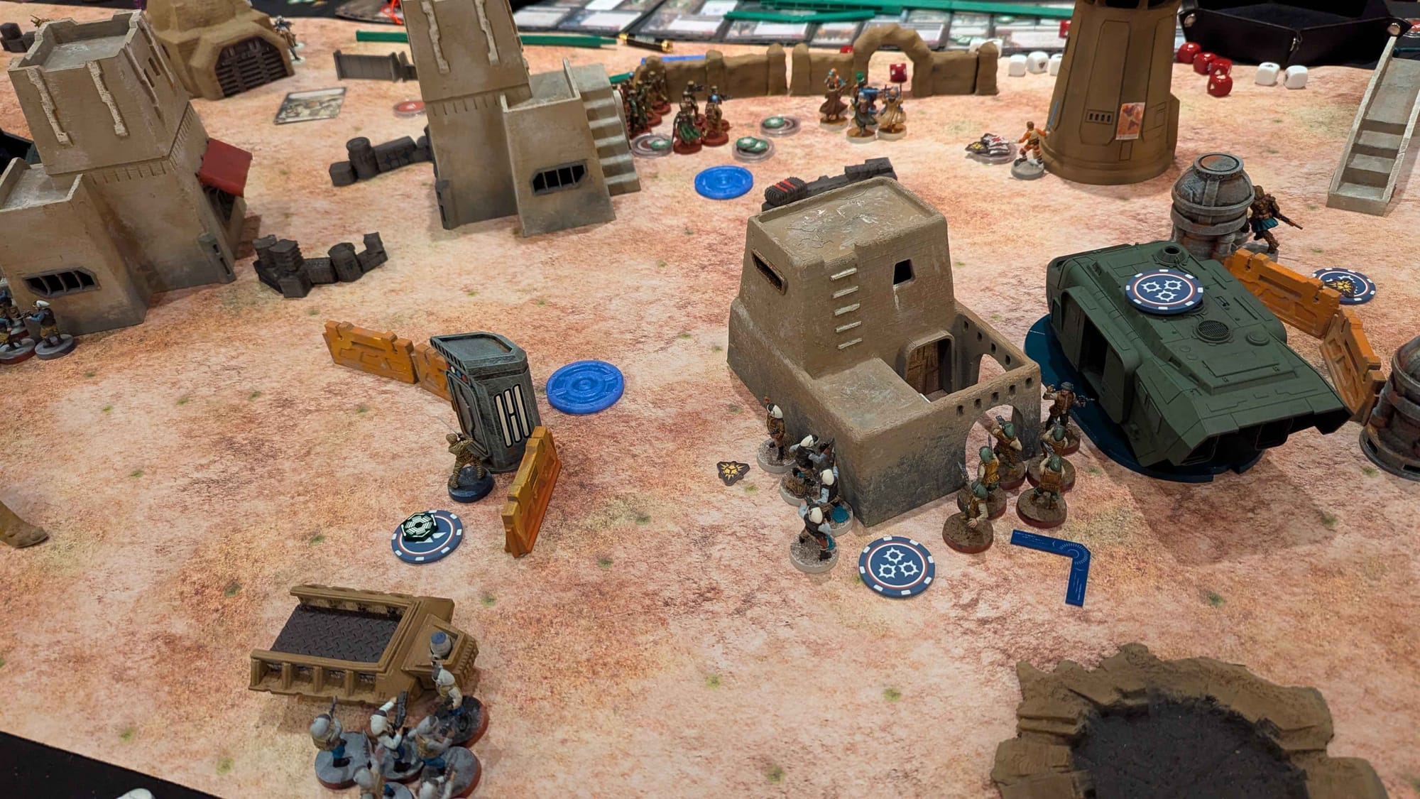 Photo of a game of Star Wars Legion.